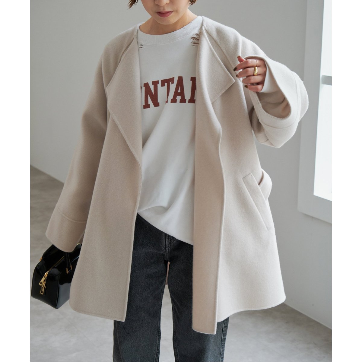 110sリバーポンチョ風コート | スピック＆スパン(Spick and Span