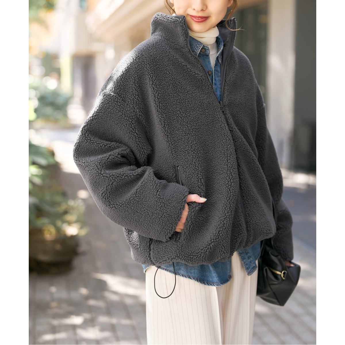 WEB限定カラー有り》リバーシブルボアブルゾン | スピック＆スパン