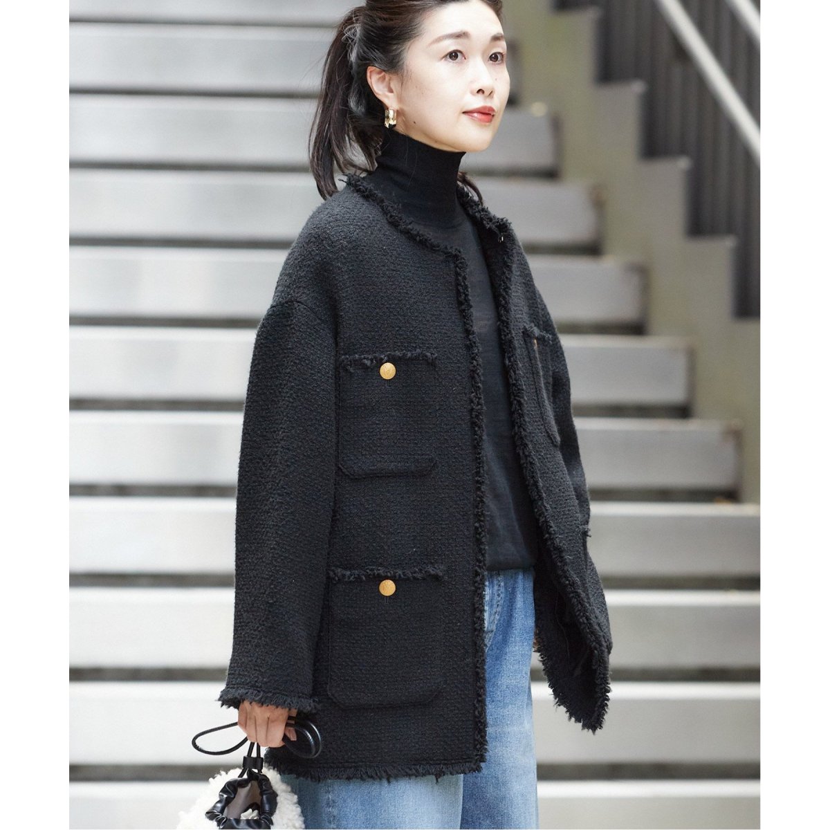 GIOLICAツイードBIGジャケット | ジャーナルスタンダード レサージュ