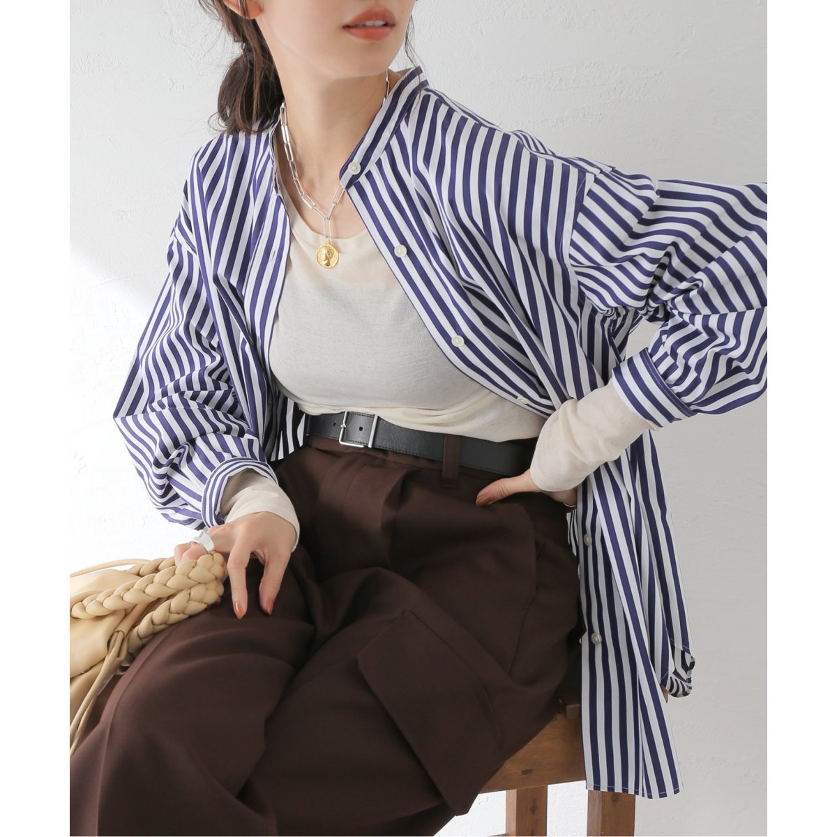 THOMAS MASON スタンドカラーシャツ | ジャーナルスタンダード