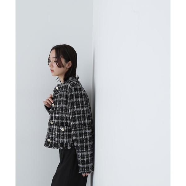 ノーカラーツイードジャケット 24AW | ナチュラルビューティー