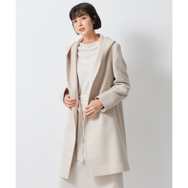 ウールアンゴラビーバー フーデッド コート | 23区(23KU) | マルイ