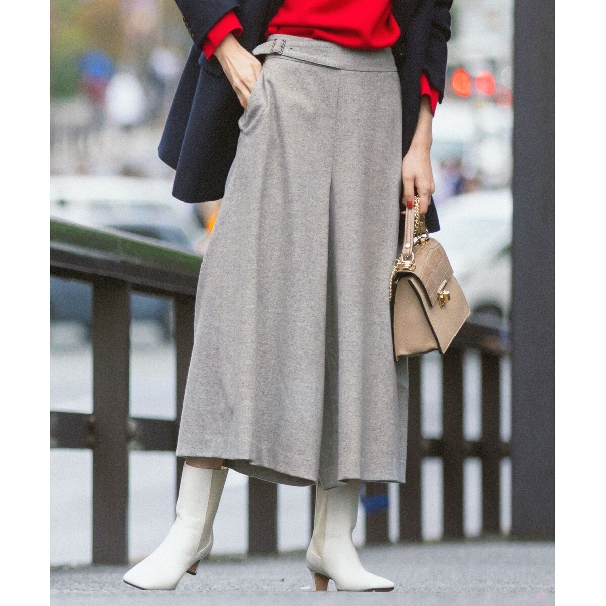 シルクネップツイード ガウチョパンツ | 23区(23KU) | マルイウェブ