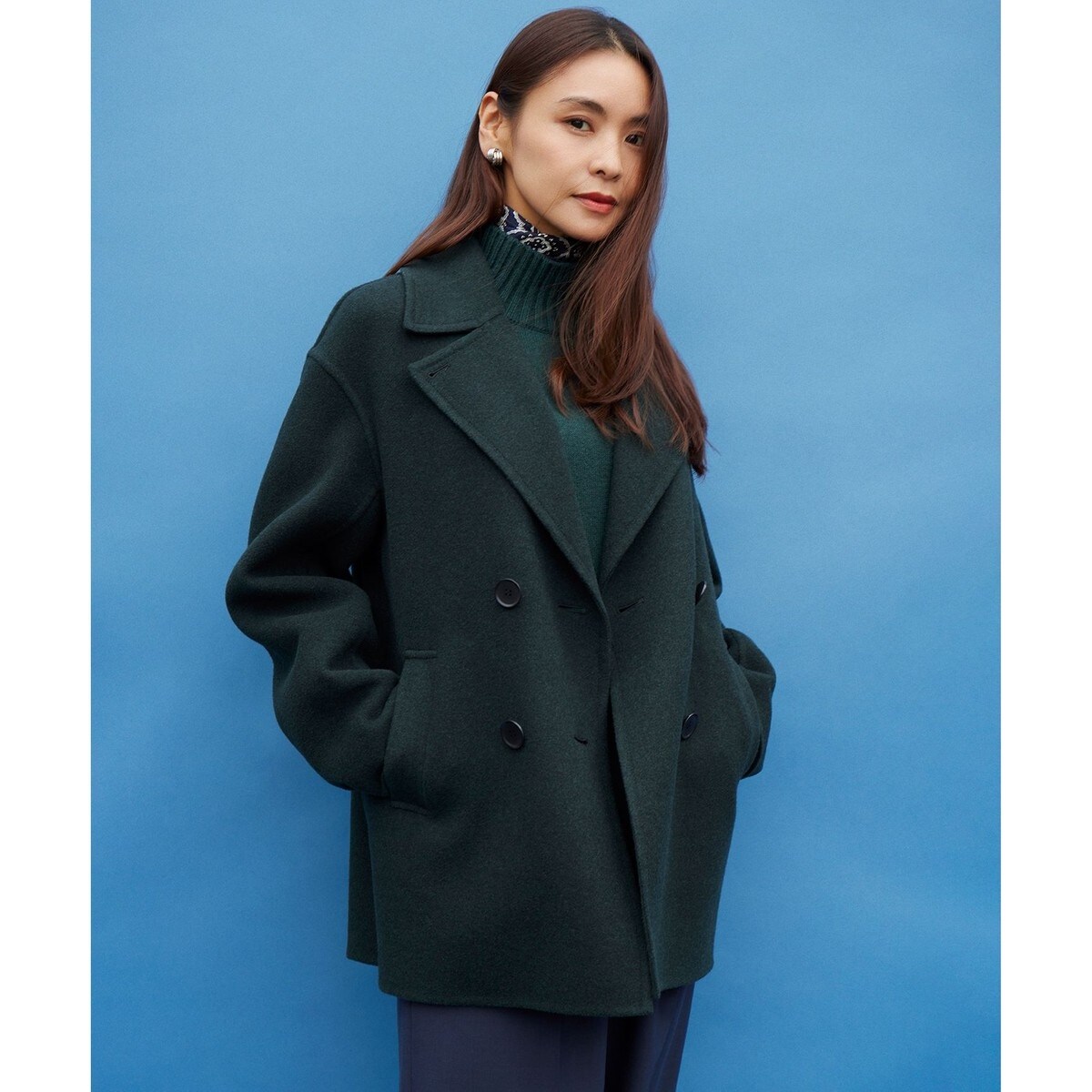 滝沢眞規子さん着用】MANTECOPureリバー Pコート | 23区(23KU