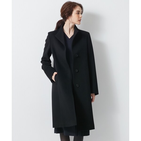 ウールアンゴラビーバー スタンドカラー コート | 23区(23KU) | マルイ