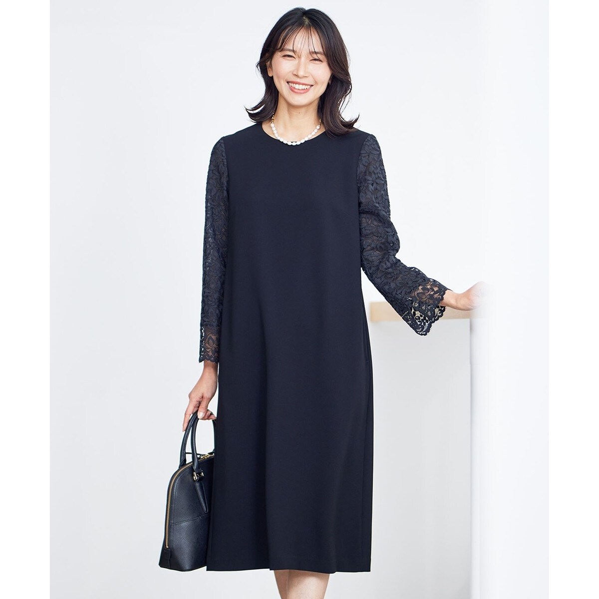 洗える】トリアセダブルジョーゼット ワンピース | 23区(23KU