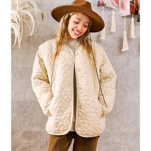 フラワー キルティング 2WAY ジャケット | マルイウェブチャネル