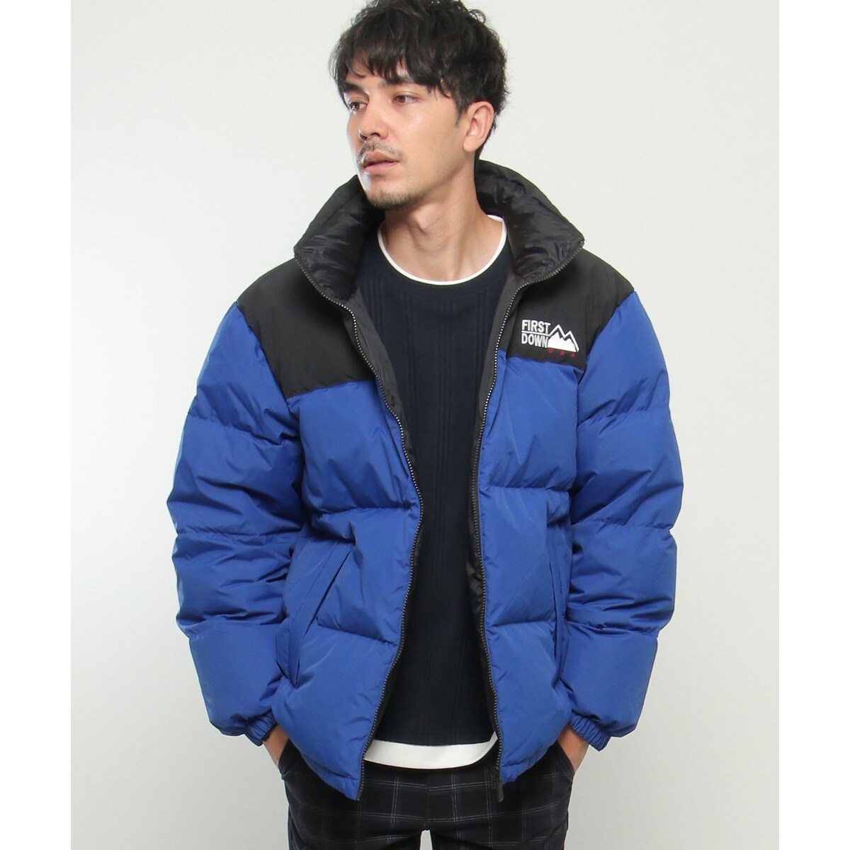 2WAY】FIRST DOWN ファーストダウン リバーシブルダウンジャケット