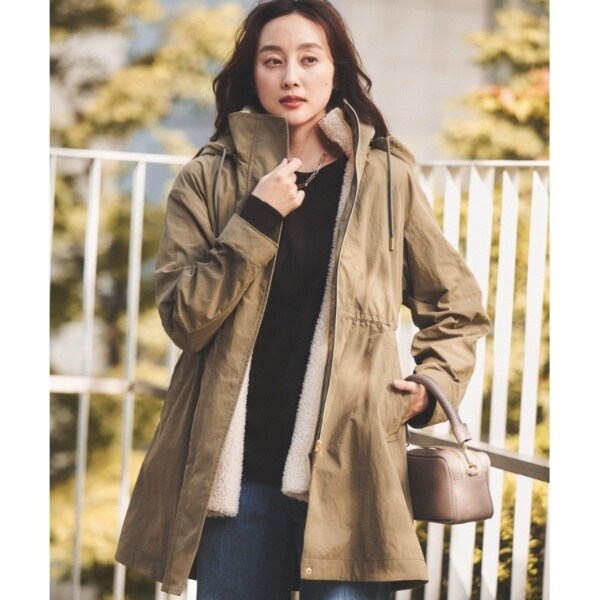 フード取り外し可ロング丈】ボアライナー付きコート | アンタイトル