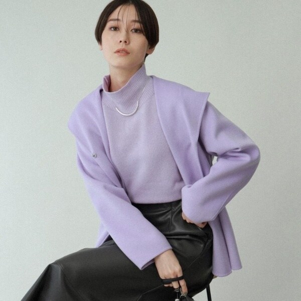 ウールカラーコート】フーテッドリバーコート | インディヴィ(INDIVI