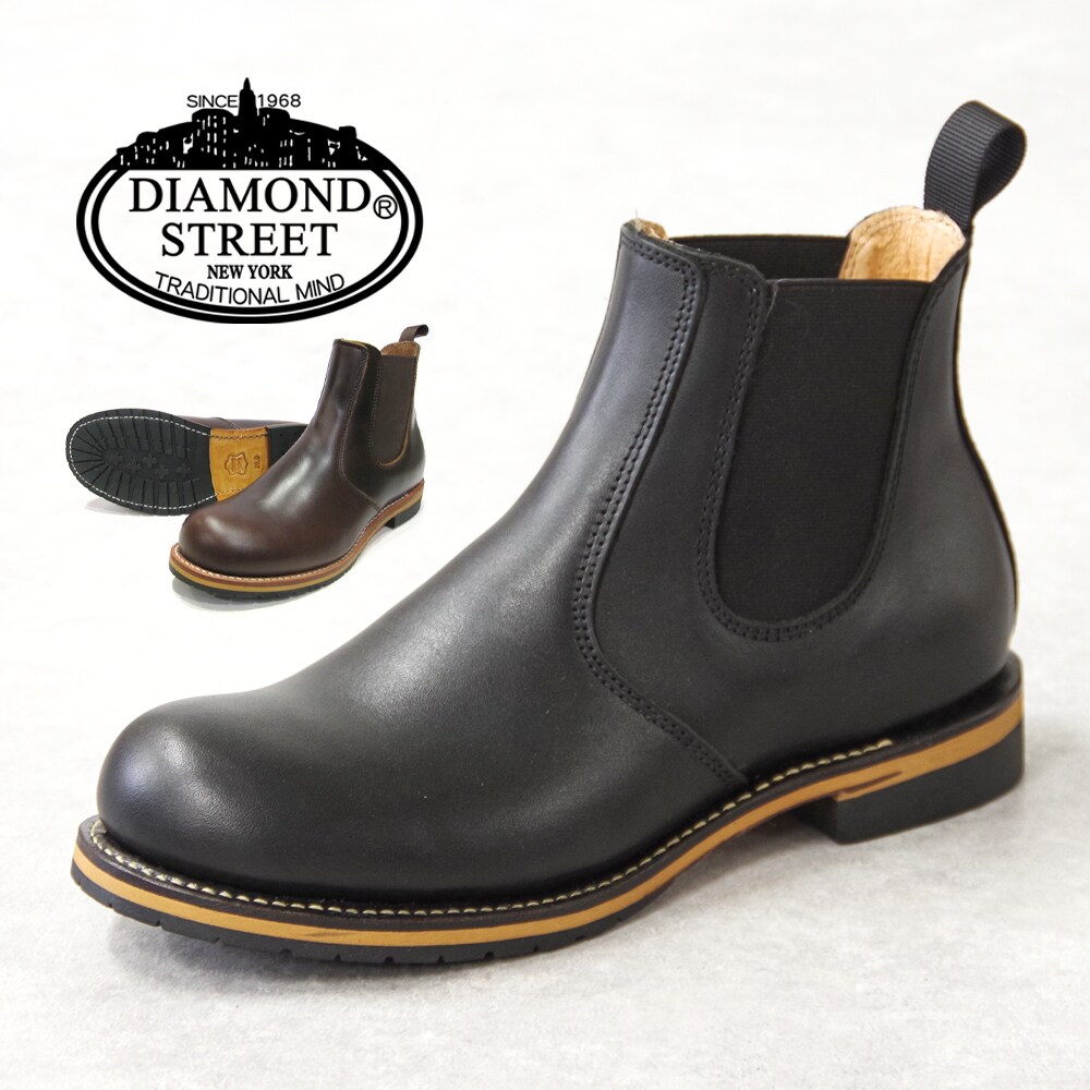 DIAMOND STREET （ダイヤモンドストリｰト）/ オイルレザーサイドゴア