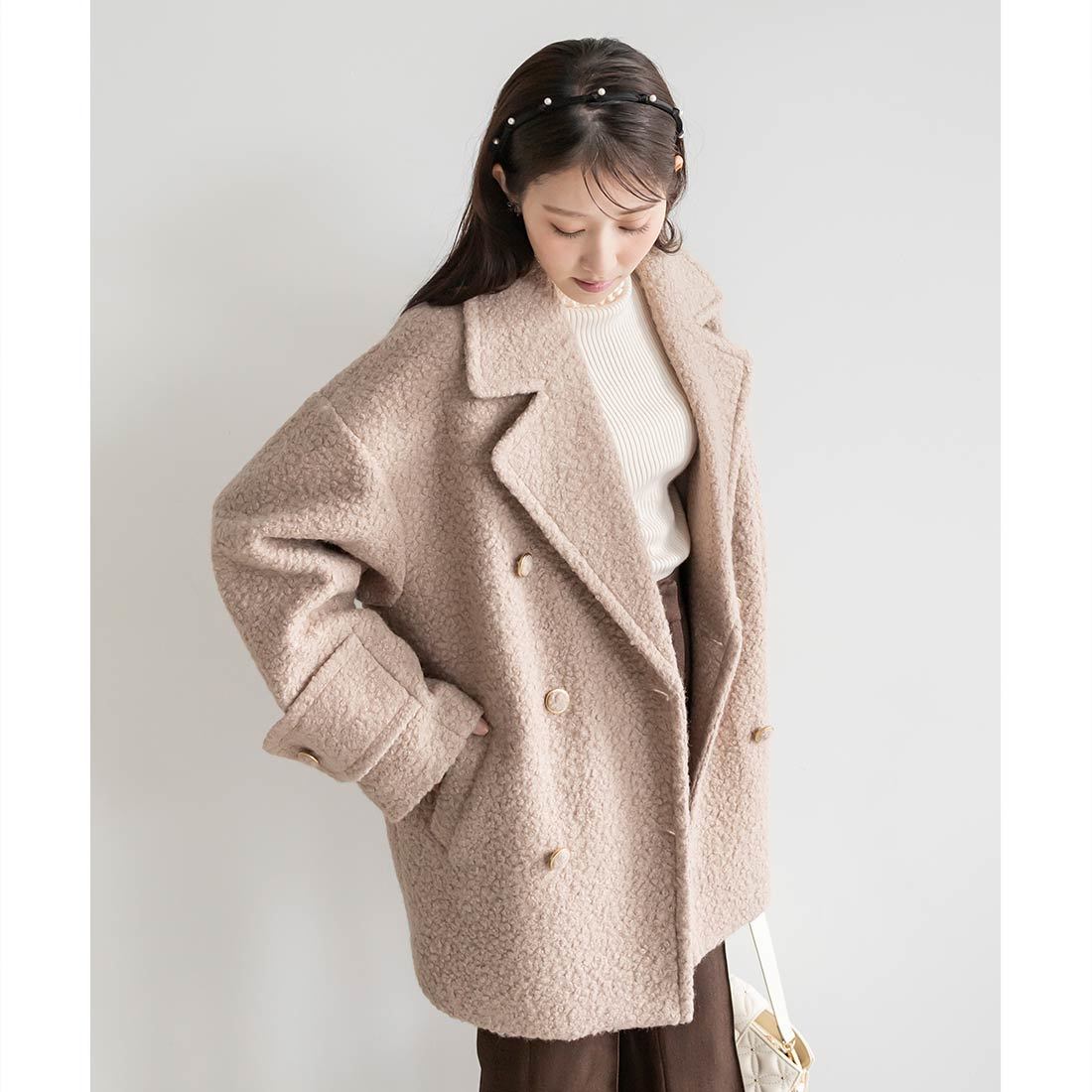 24秋冬新作＞ループボアピーコート | ランダ(RANDA) | マルイウェブ