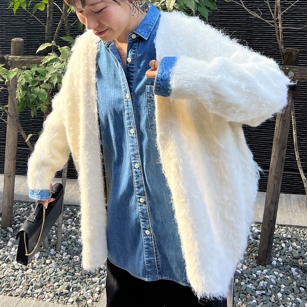 シャギーニットカーディガン | ルージュ・ヴィフ ラクレ(Rouge vif la