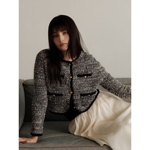 ミックスツイードニットカーディガン | フレイ アイディー(FRAY I.D