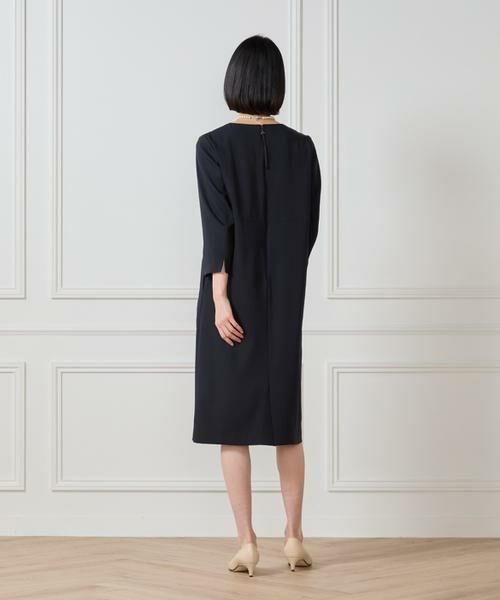 セール】 7分袖ワンピース （ミニ丈・ひざ丈ワンピース）｜7-IDconcept