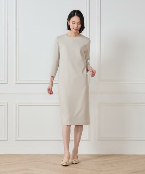 セール】 7分袖ワンピース （ミニ丈・ひざ丈ワンピース）｜7-IDconcept