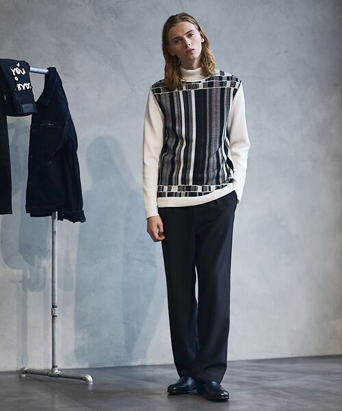 セール】 デジタルジャガード タートルネックニット （ニット