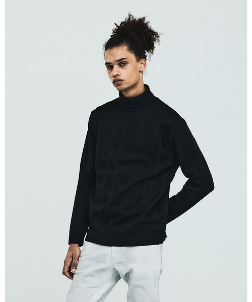 セール】 デジタルジャガード タートルネックニット （ニット