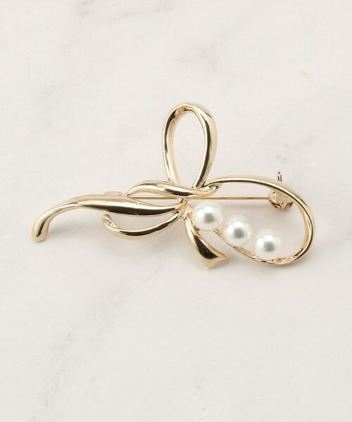 リボンモチーフブローチ （ブローチ・コサージュ）｜Couture Brooch