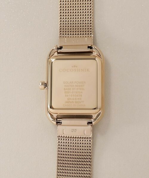 RGスクエアメッシュベルト ウォッチ（ゴールド） （腕時計
