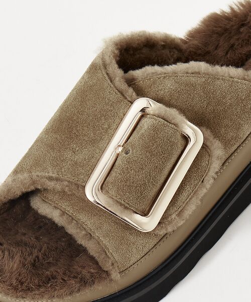 セール】 【MOHI/モヒ】ファーサンダル シングルベルト （サンダル