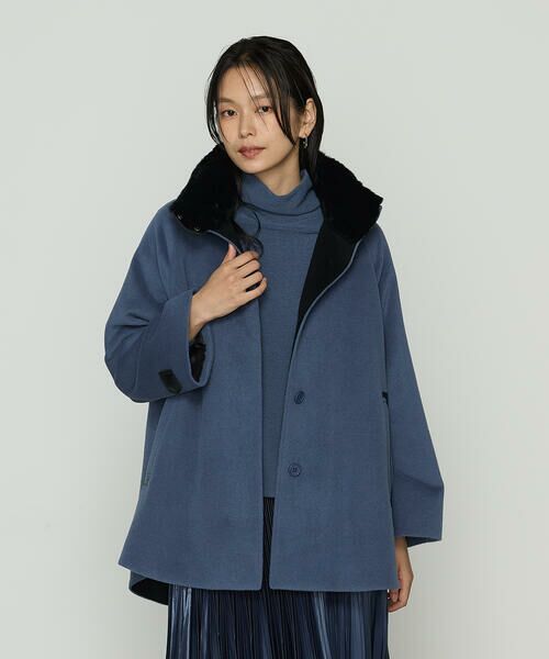 セール】 アンゴラウール ・Aラインショートコート （その他アウター