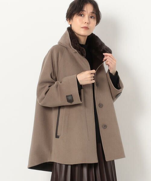 アンゴラウール Aラインショートコート （ダッフルコート）｜COMME CA