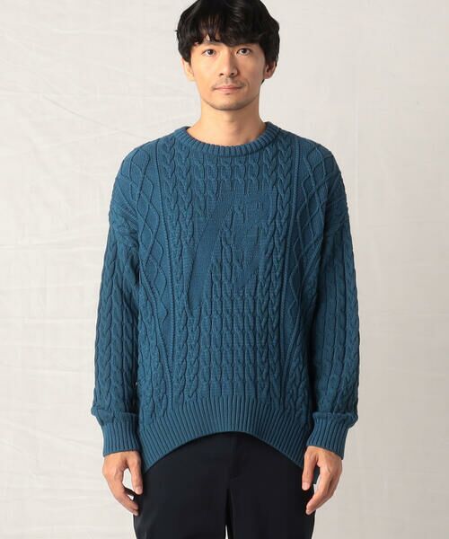 セール】 βロゴ マルチケーブルニット （ニット・セーター）｜COMME CA