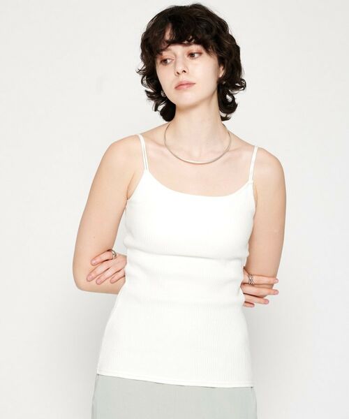 セール】 【カップ付き】リブテレコキャミソール （キャミソール