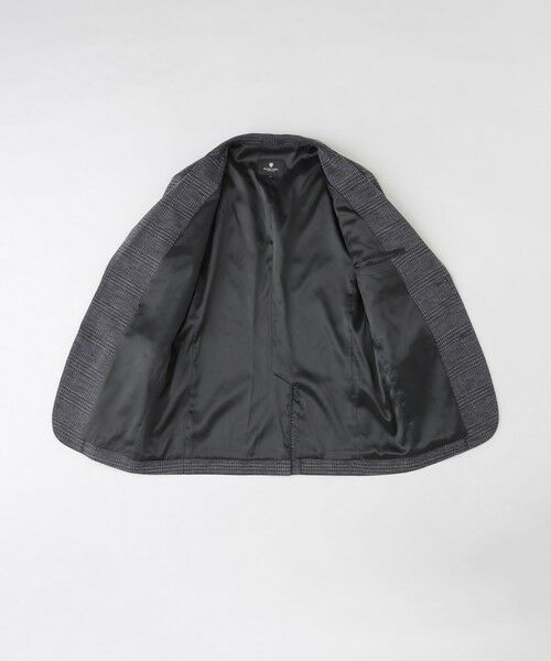 セール】 グレンチェックウールジャージージャケット （テーラード