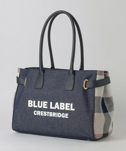 ロゴプリントハトメトート （ショルダーバッグ）｜BLUE LABEL / BLACK