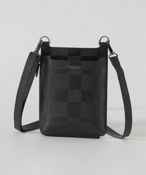 セール】 エンボスチェックスマートフォンショルダーケース （財布