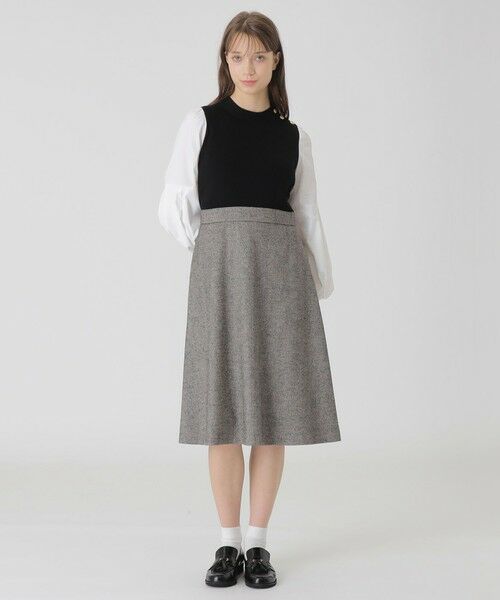 セール】 ツイードニットドッキングドレス （ドレス）｜BLUE LABEL