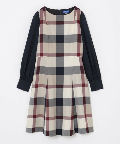 本社エリア限定】クレストブリッジチェックウールビエラ異素材コンビ