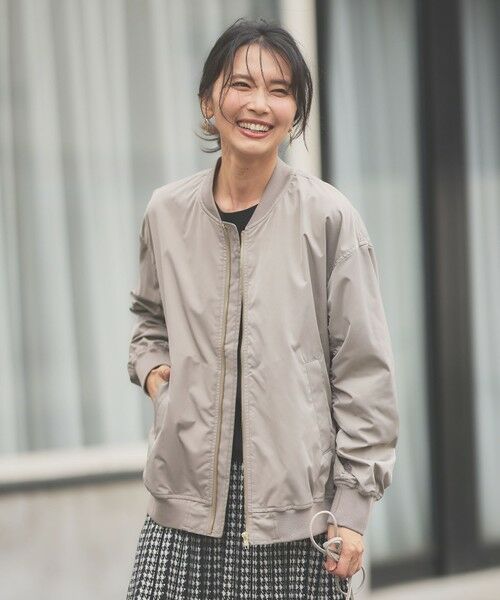 セール】 【洗濯機可能/撥水】MA-1 ギャザーブルゾン （ブルゾン