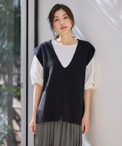 セール】 Vネックニットベスト （ベスト）｜ANY / エニィ