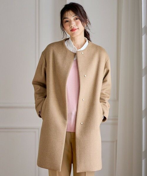 セール】 【防風裏地】カシミヤブレンドコート （その他アウター