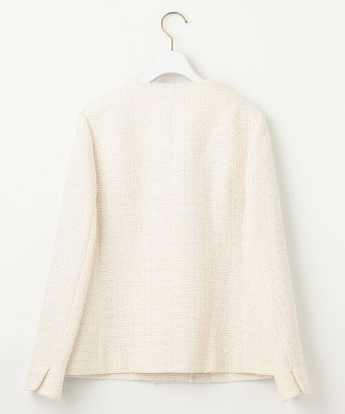 ツイードノーカラーミドル ジャケット （ノーカラージャケット）｜ANY