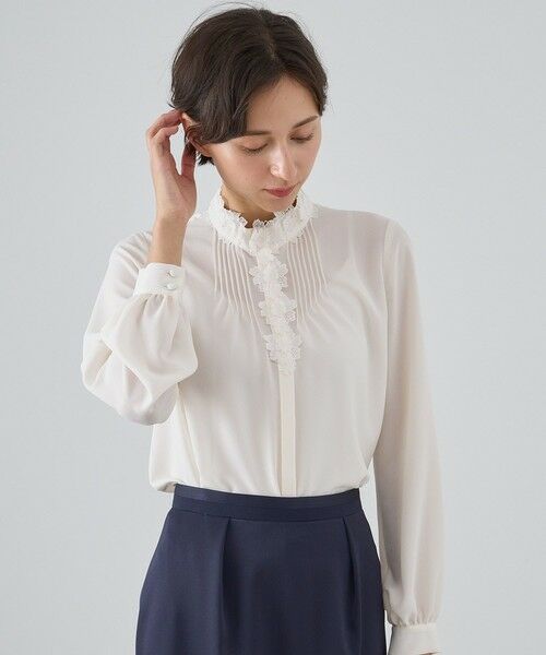 セール】 【Eternal Line 2024】ジョーゼットフラワーレース ブラウス