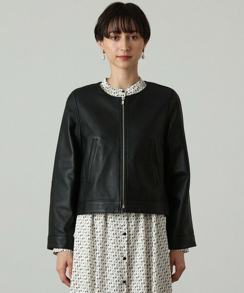 ラムレザーファスナーブルゾン （レザーブルゾン・ジャケット）｜ANAYI