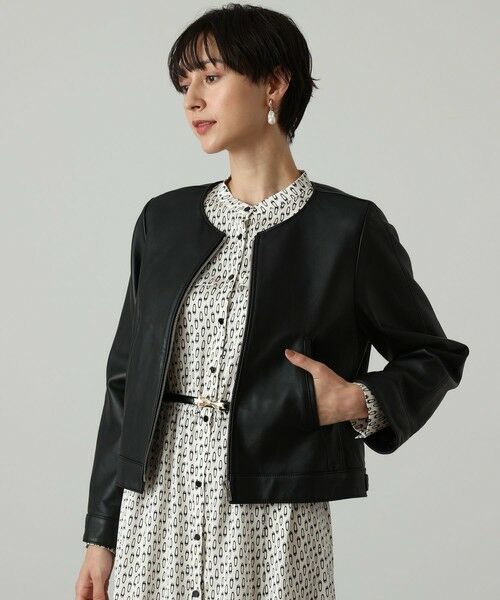 ラムレザーファスナーブルゾン （レザーブルゾン・ジャケット）｜ANAYI