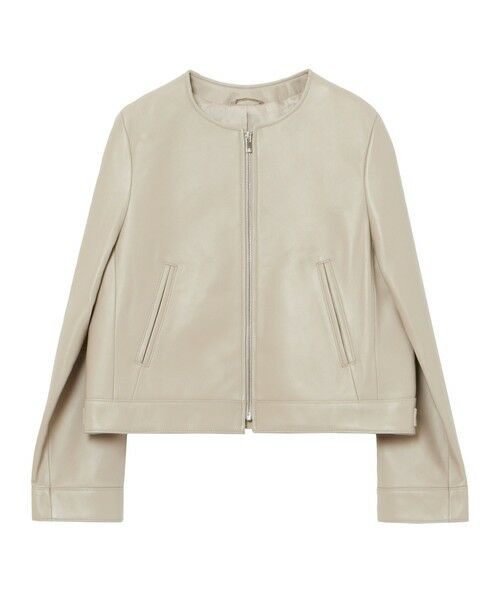 ラムレザーファスナーブルゾン （レザーブルゾン・ジャケット）｜ANAYI