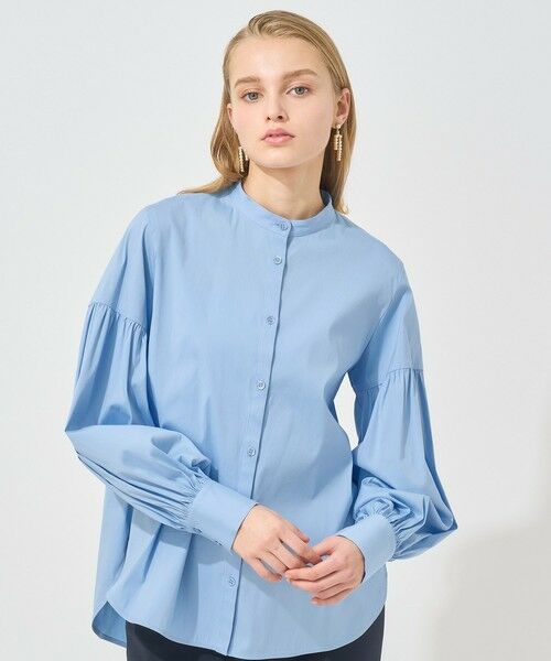 セール】 【Eternal Line 2025】ストレッチブロードパフ袖ブラウス