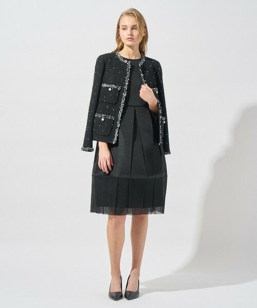 セール】 【Eternal Line 2025】ミニドットツイードノーカラー