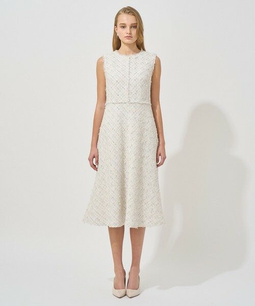 Eternal Line 2025】ミックスツイードフレア ワンピース （ミニ丈