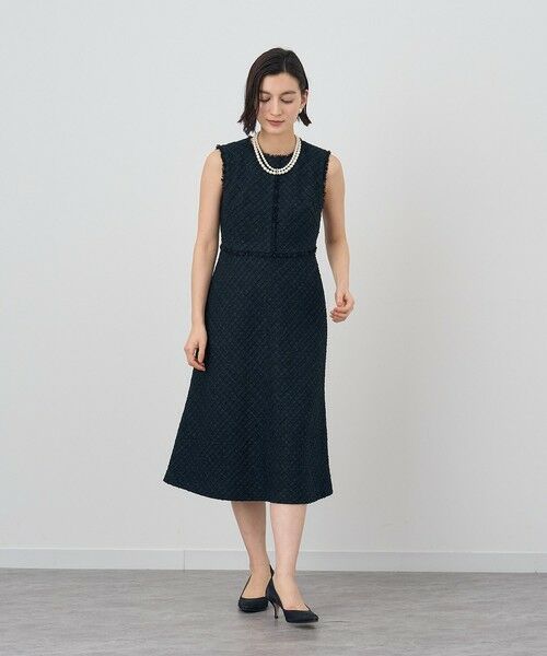 Eternal Line 2025】ミックスツイードフレア ワンピース （ミニ丈