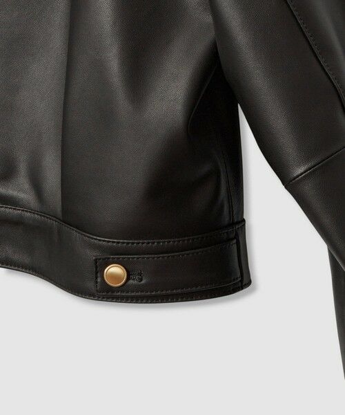 セール】 ラムレザーステンカラー ジャケット （レザーブルゾン