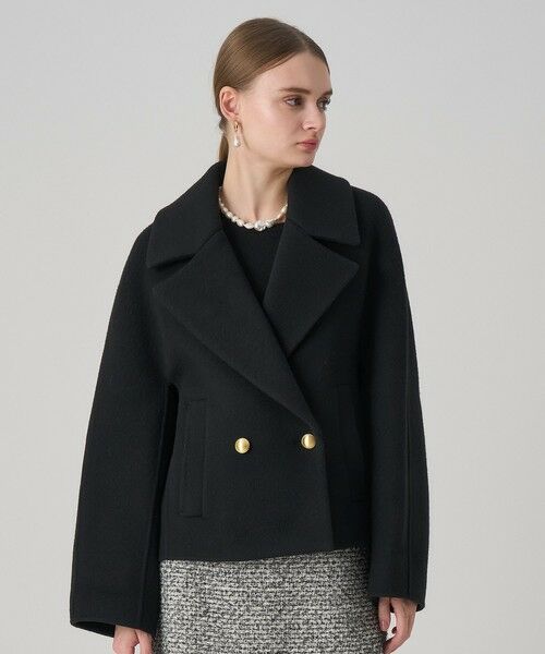 セール】 シャギーリバーショートコート （ピーコート）｜ANAYI