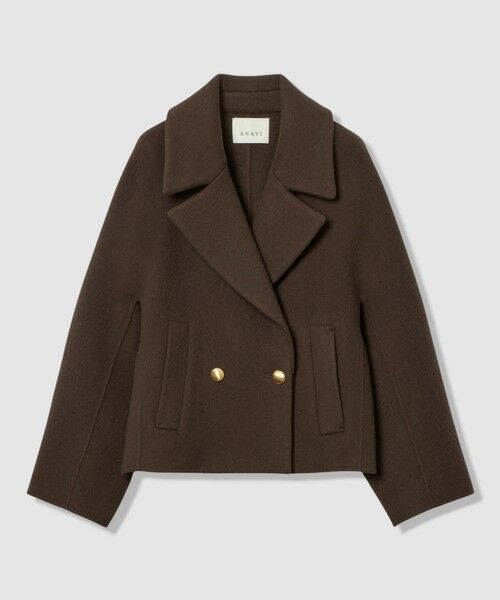 セール】 シャギーリバーショートコート （ピーコート）｜ANAYI