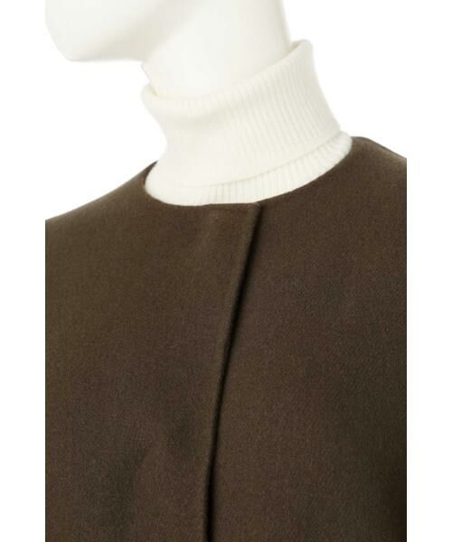 セール】 サンドロリバーベルト付きノーカラーコート （アウター